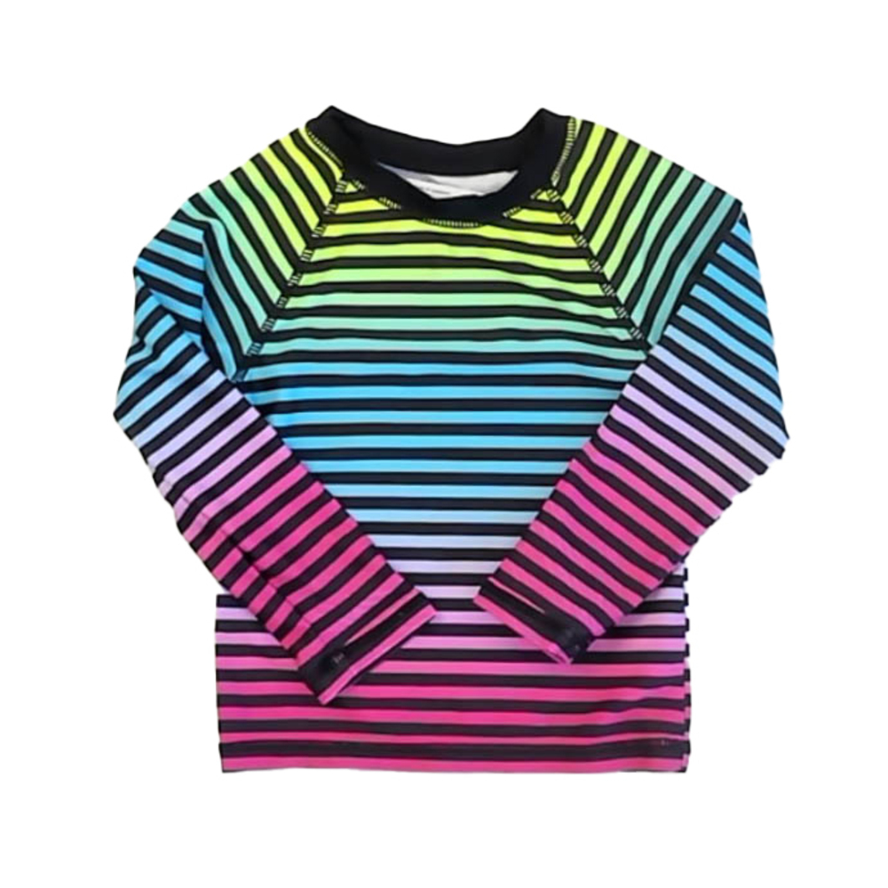 Rockets Of Awesome Girls Stripes Long Sleeve Shirt size: 2T
